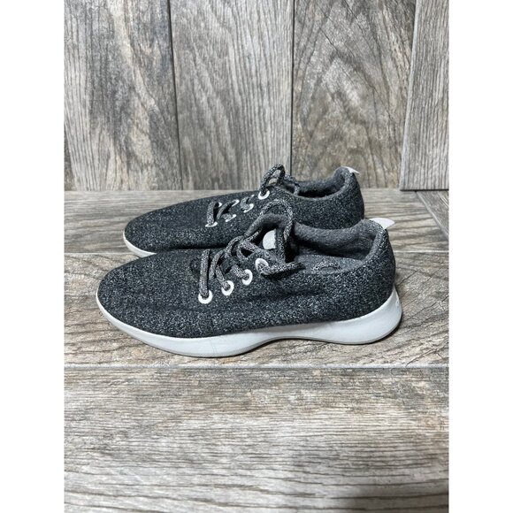 All Birds The Wool Runners Grey Marino Wool Running Shoes Women's Size 8 - Picture 4 of 7